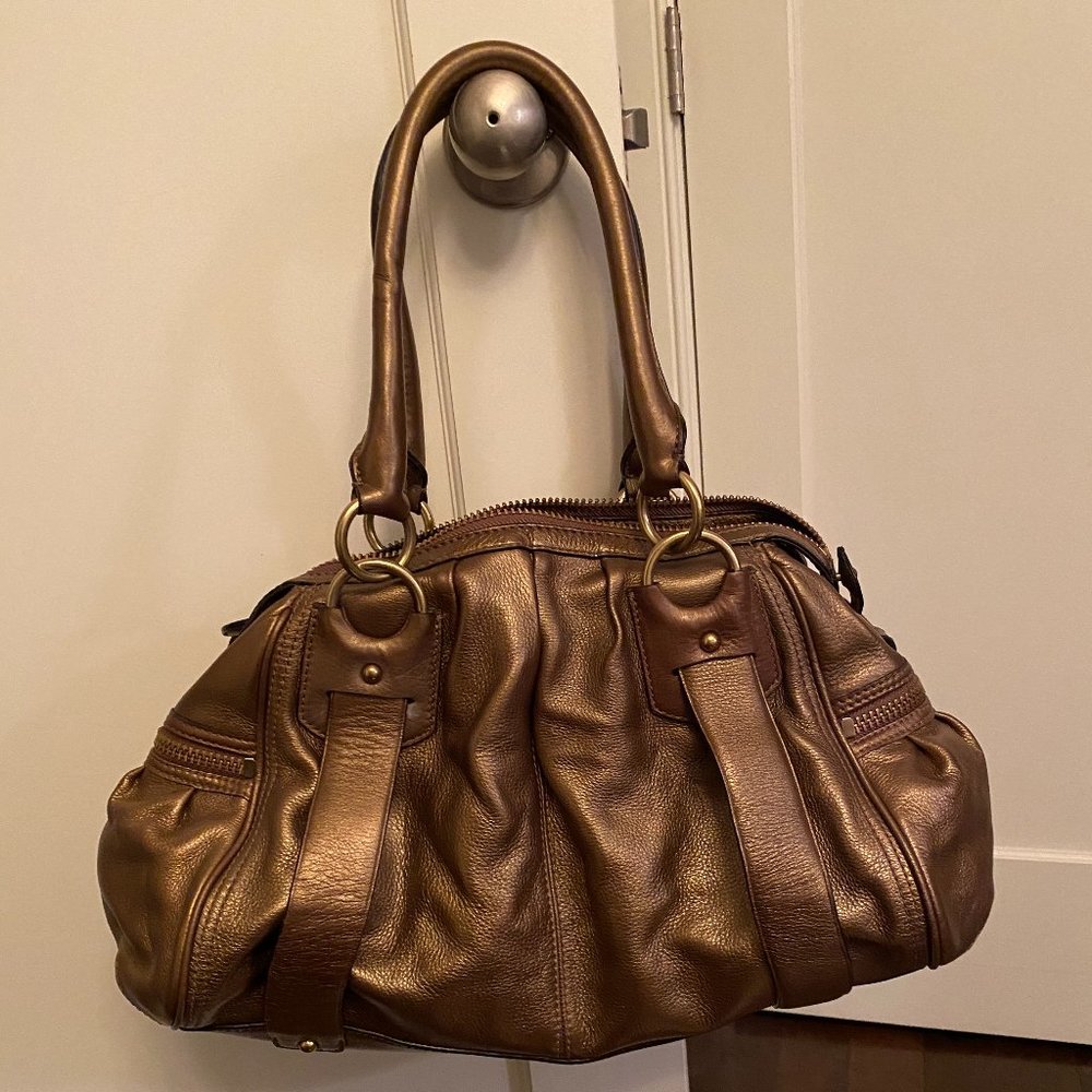 Never used Banana Republic Leather Satchel, Bronze